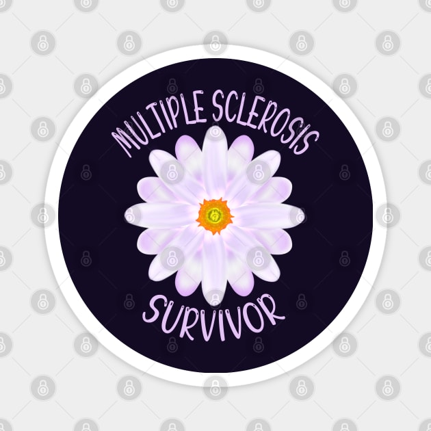 Multiple Sclerosis Survivor Magnet by MoMido